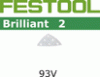 Brilliant 2 Triangular Sheets 93mm/50