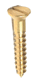 Brass C/sunk Screws 25mm x 10g x 20